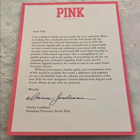 Limited Edition Victoria’s Secret PINK “Billion Dollar Dog” collectible - Picture 10 of 17